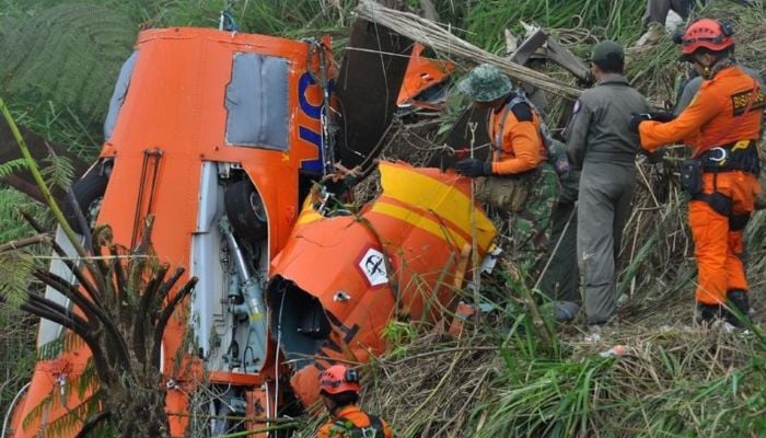 Helicopter Crash in Indonesia's Borneo Kills 8 in Dense Jungle
