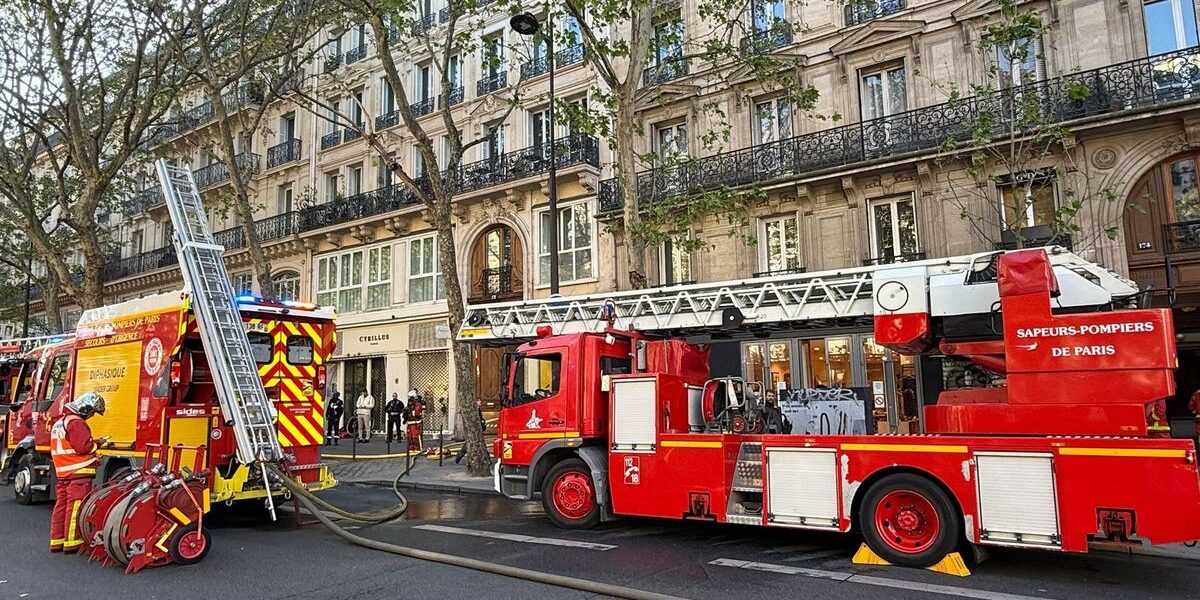 Paris Residential Building Fire Injures Two, Over 50 Firefighters Respond